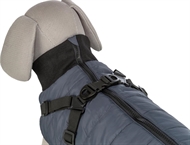 Pontis Vinterjakke med integreret hundesele - Blå 